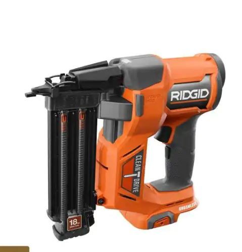 Photo 1 of 18V Brushless Cordless 18-Gauge 2-1/8 in. Brad Nailer (Tool Only) with CLEAN DRIVE Technology
