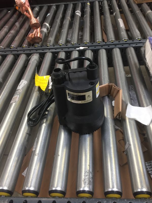 Photo 3 of 1/6 HP Plastic Submersible Utility Pump
