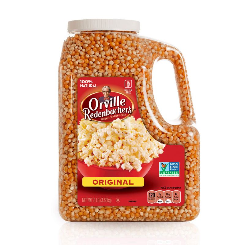 Photo 1 of 2---Orville Redenbacher's Gourmet Popcorn Kernels, Original Yellow, 8 Lb    BEST BY JAN/07/2022
