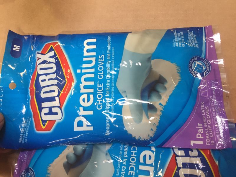 Photo 1 of 7 Clorox Premium Choice Gloves, Medium
