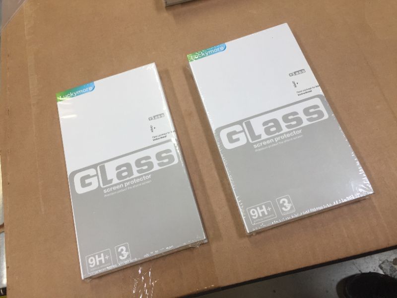 Photo 1 of 2--luckymore 6.1inch clear screen protector Luckymore tempered glass for iphone 12 pro 6.1 ) 9H+ surface hardness 3pack
