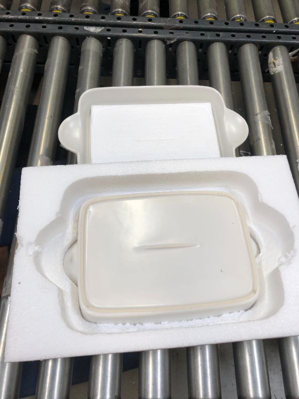 Photo 3 of 3 Pack Ceramic Baking Dish, Casserole Dish Set, Rectangular Porcelain Baking Dishes for Oven, Lasagna Pans for Cooking Serving Kitchen Cake Pie Dinner, Casserole Dish 11 x 8 Inches (White)
