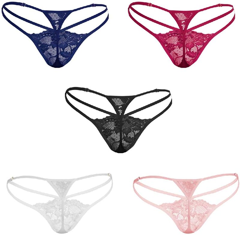 Photo 1 of Besame G-String Thong Women Panties Underwear 5 Pack size u 
