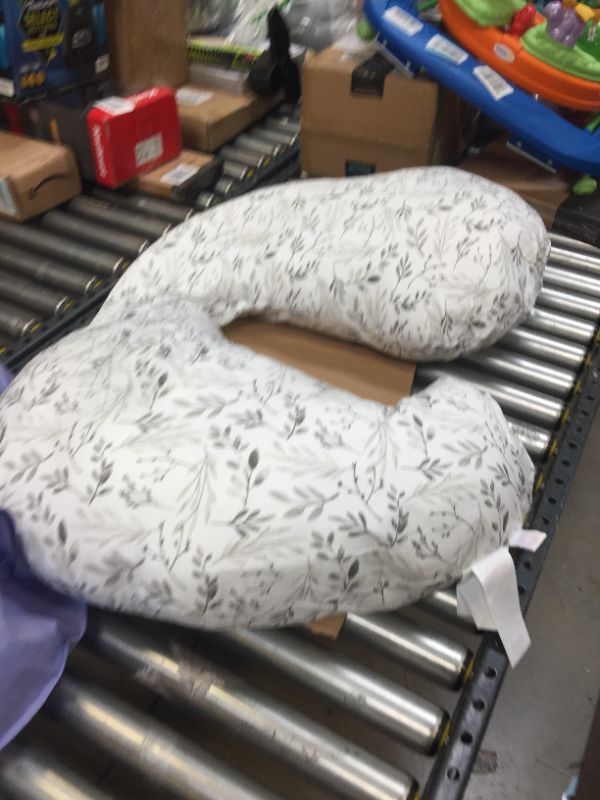 Photo 1 of Boppy® Total Body Pregnancy Pillow in Grey Leaves

