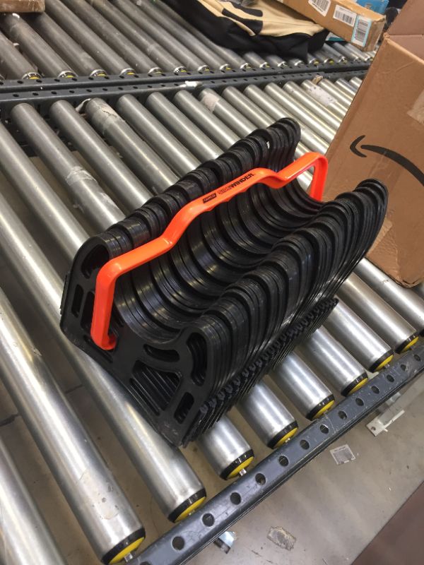 Photo 1 of Camco 43031 10ft Sidewinder RV Sewer Hose Support, Made From Sturdy Lightweight Plastic, Won't Creep Closed, Holds Hoses In Place, No Need For Straps
