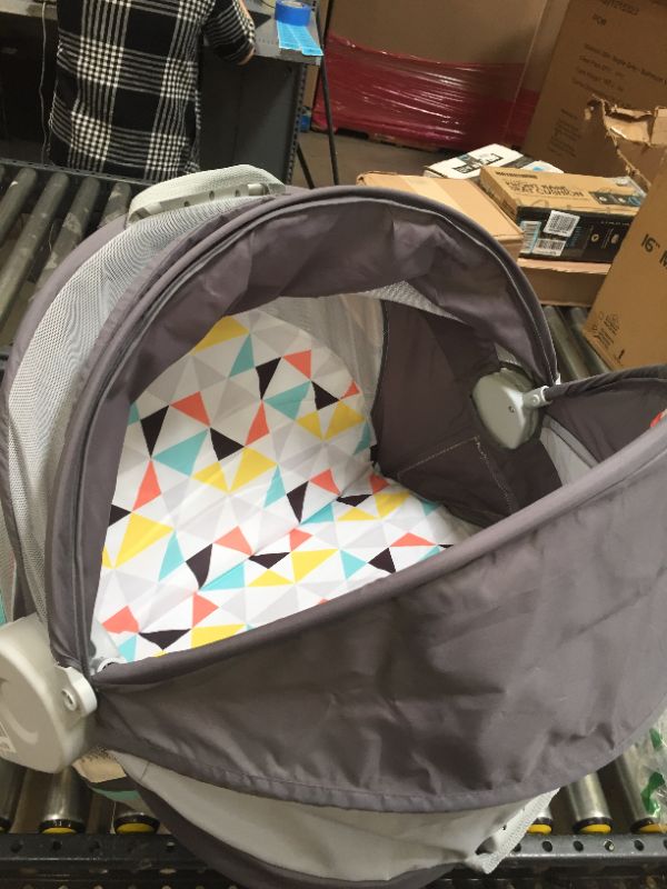 Photo 3 of Fisher-Price On-the-Go Baby Dome, Grey/Blue/Yellow/White
