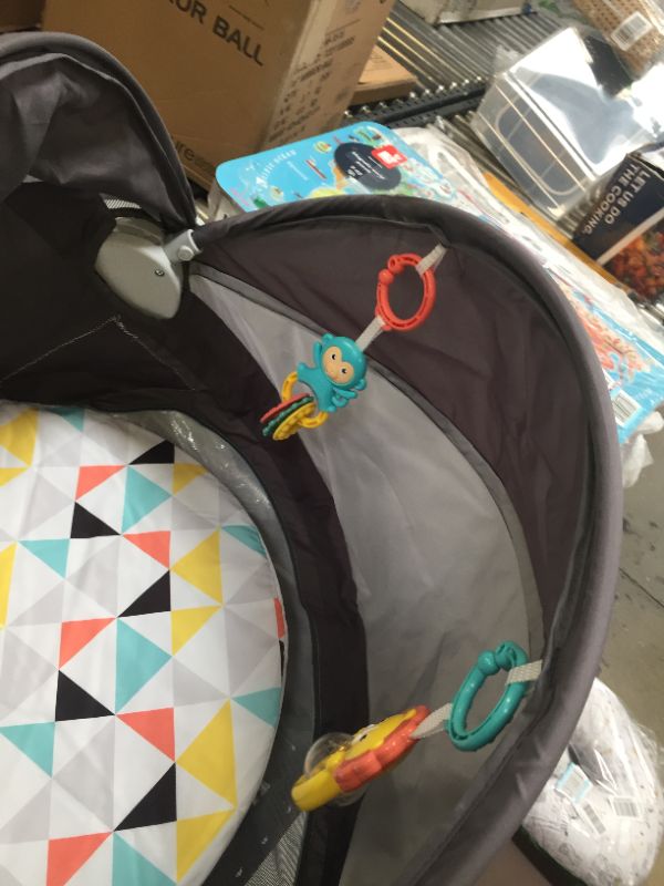 Photo 2 of Fisher-Price On-the-Go Baby Dome, Grey/Blue/Yellow/White
