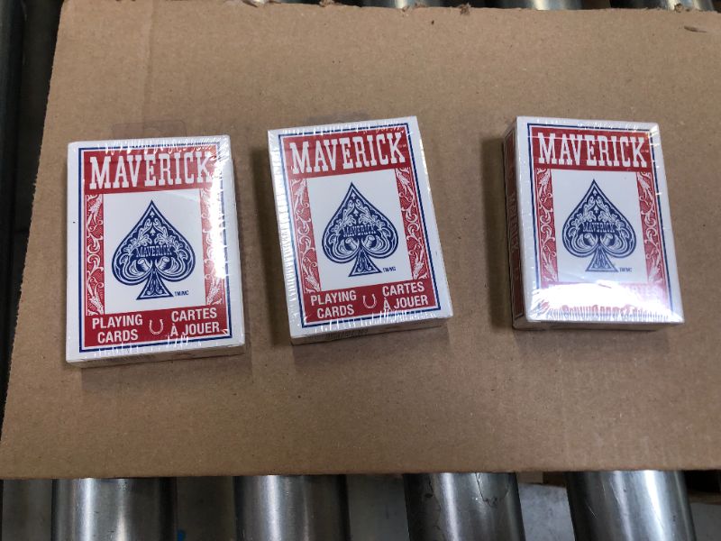 Photo 2 of 3 PACK Maverick Standard Index Playing Cards, 1 CT (Colors May Vary)
