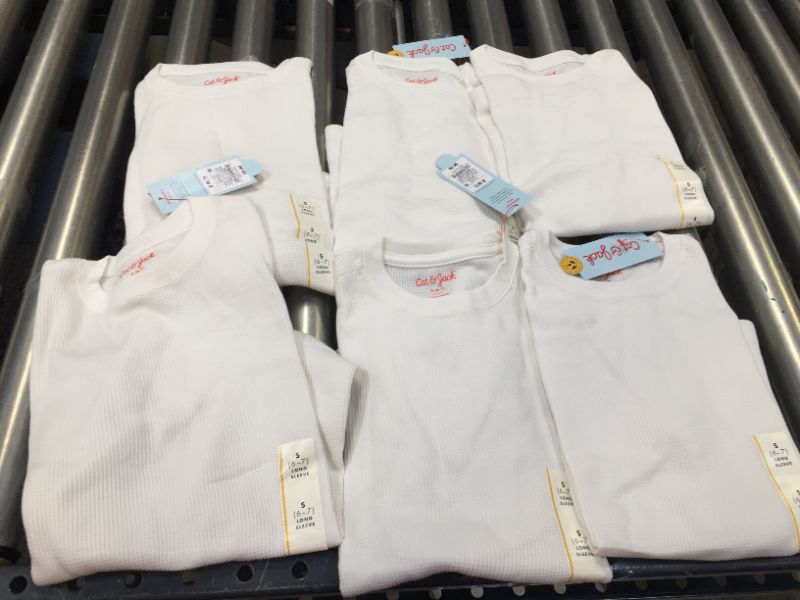 Photo 1 of 6 pack Boys' Thermal Long Sleeve T-Shirt - Cat & Jack™
size small