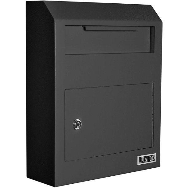 Photo 1 of DuraBox Wall Mount Locking Deposit Drop Box Safe (W500-BK) (Black)