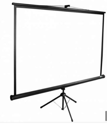 Photo 1 of 120" 4:3 portable projector screen with tripod