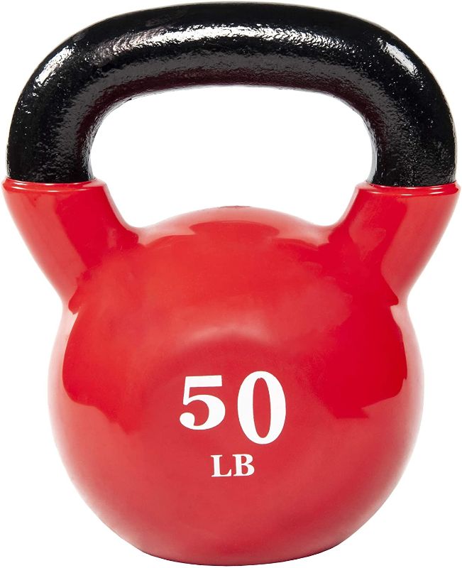 Photo 1 of Everyday Essentials All-Purpose Color Vinyl Coated Kettlebell
