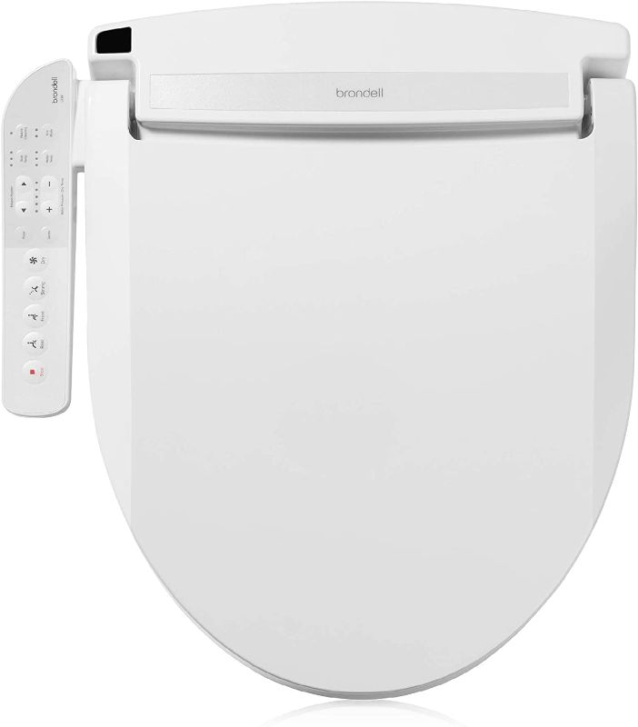 Photo 1 of Brondell LE89 Swash Electronic Bidet Seat LE89, Fits Round Toilets, White – Side Arm Control, Warm Air Dryer, Strong Wash Mode, Stainless-Steel Nozzle, Nightlight and Easy Installation, LE89
