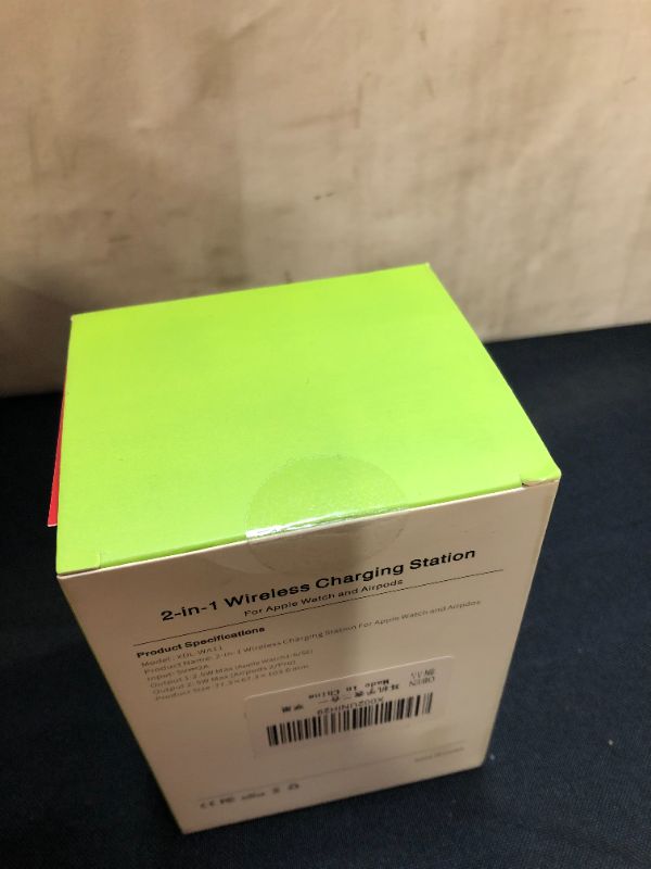 Photo 1 of NEWDERY Wireless Charging Station, 2 in 1 Wireless Charger Stand with 2.5W Fast Charger for Apple Watch, for iwatch Series 7 SE 6 5 4 3 2 1 and 5W Charger Dock Stand Compatible Airpods Pro 3 2
