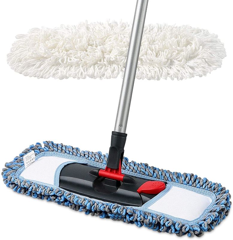 Photo 1 of CLEANHOME Dust Mop for Floor Cleaning Microfiber Professional Dry & Wet Flat Mops for Tile Floors with a Extra Chenille Refill Mopping Pad for Hardwood,Tile,Marble Floor
STOCK PHOTO MAY VARY