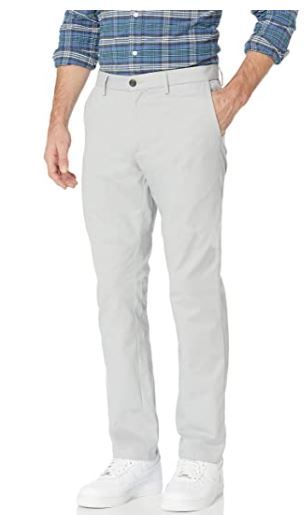 Photo 1 of Amazon Essentials Men's Slim-fit Wrinkle-Resistant Flat-Front Chino Pant - SIZE 34 W X 32 L 

