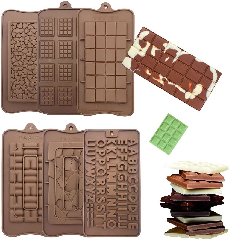 Photo 1 of 6Pcs Silicone Candy Chocolate Molds Sets?Fancy Shapes Silicone Molds Trays Candies Making Supplies for Fat Bombs, Caramels, Jello, Gummy, Truffles, Ice Cubes…
