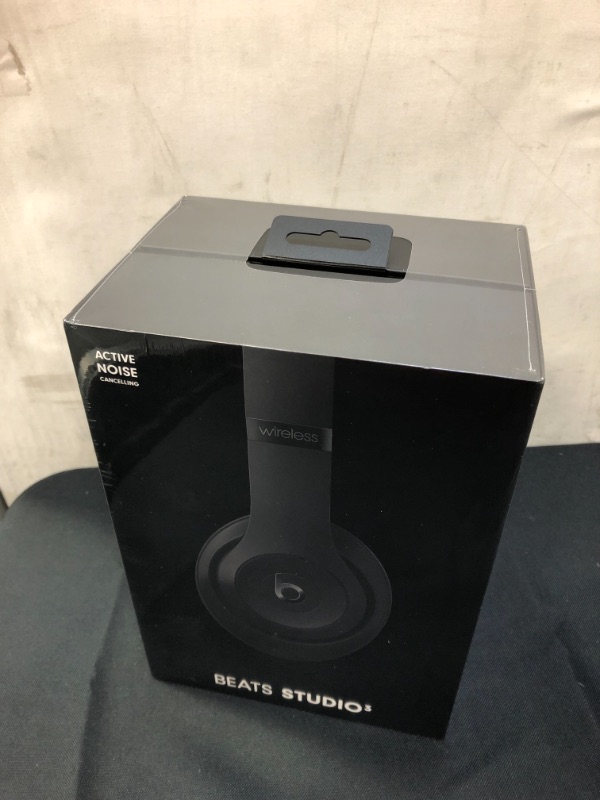 Photo 2 of Beats Studio3 Wireless Noise Cancelling Over-Ear Headphones - Apple W1 Headphone Chip, Class 1 Bluetooth, 22 Hours of Listening Time, Built-in Microphone - Matte Black (Latest Model) - FACTORY SEALED 
