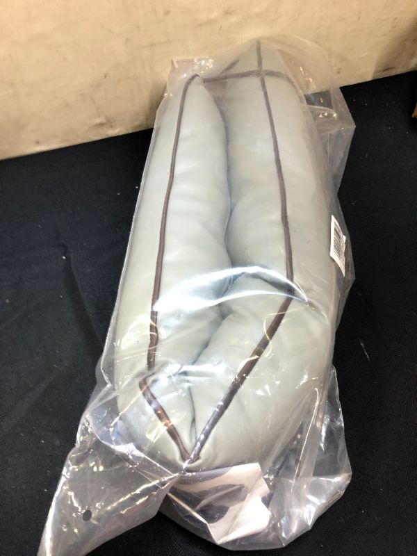 Photo 1 of fowong PU Leather Weighted Under Door Draft Stopper Grey 38 Inch Door Blocker for Bottom of Doors
