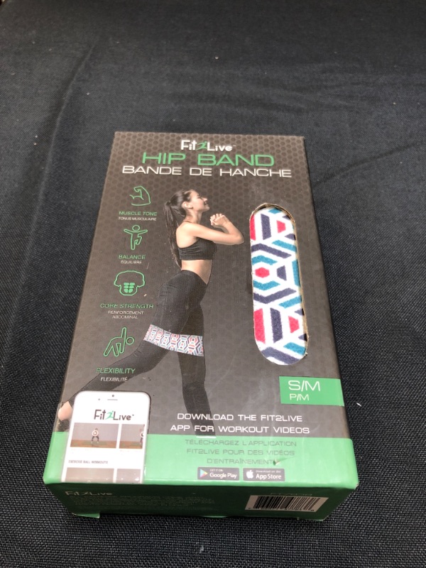 Photo 1 of Fit2Live Anti-Slip Hip Resistance Band for Thigh Toning and Leg Exercise - Workout Equipment for Home Gym, Strength Training, and Weightlifting
