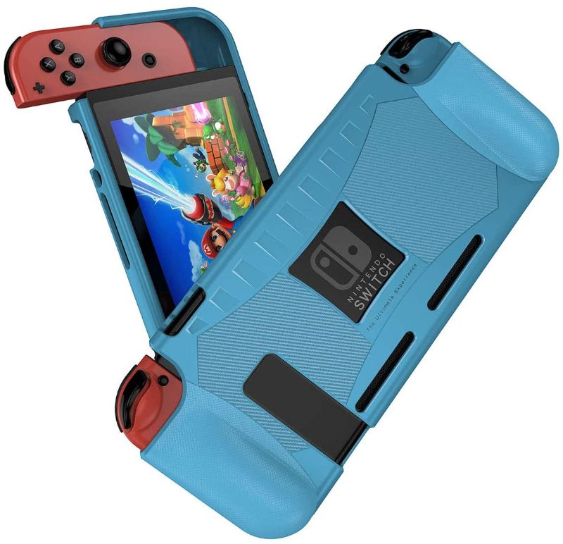 Photo 1 of Jiarusig Compatible with Nintendo Switch Case, Switch Protective Case, Rugged Slim Soft Switch Grip Case Cover with Shockproof+ Anti-Scratch Design Compatible with Nintendo Switch/Joy-Con Controller
