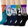 Photo 1 of Chalier Women's Art Print Cotton Funny Socks, osfm 