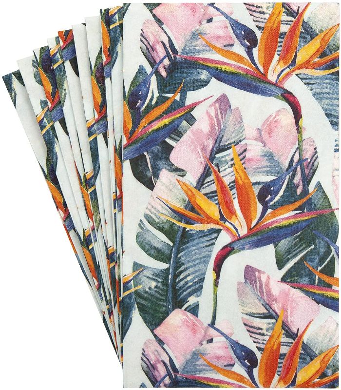 Photo 1 of Decorative Paper Hand Towels Fingertip Disposable Beach Bathroom Decor Luau Hawaiian Party Pk 32