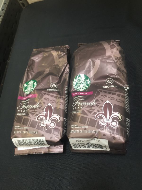 Photo 2 of 2 PACK - STARBUCKS French Roast Ground 18OZ
EXP MAY 5 2022