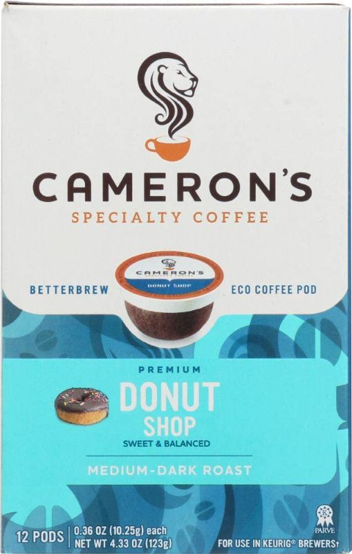 Photo 1 of Camerons Coffee KHFM00274319 Donut Shop Coffee - 4.33 oz, 24 Count
EXP 06/17/2022