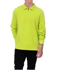 Photo 1 of ONLEE Men's Quarter-Zip Long Sleeve Sweatshirts, Soft Comfortable Breathable Durable Zip Hoodies - Regular Fit & Versatile NEON GREEN LARGE 