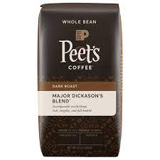 Photo 1 of  Peet's Major Dickason's Blend Dark Roast Whole Bean Coffee - 10.5oz exp- 04/19/21