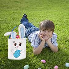 Photo 1 of Easter Egg Baskets for Kids Rabbit Ears Easter Egg Hunt Basket Large Easter Gift Bags Candy Egg Gift Book Storage Bag
?14.06 x 9.61 x 1.61 inches