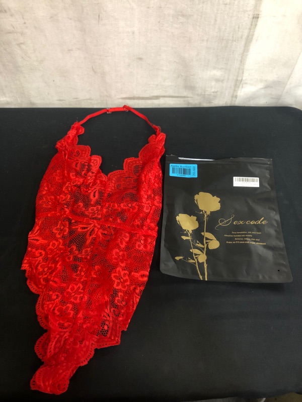 Photo 1 of WOMEN' RED LACE BABYDOLL SIZE S/M 