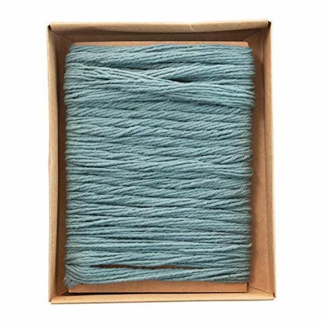 Photo 1 of Creative Co-Op Woven Wool Double Cord in Kraft Box, Green -10 Yards- Decorative Accents, Multi
