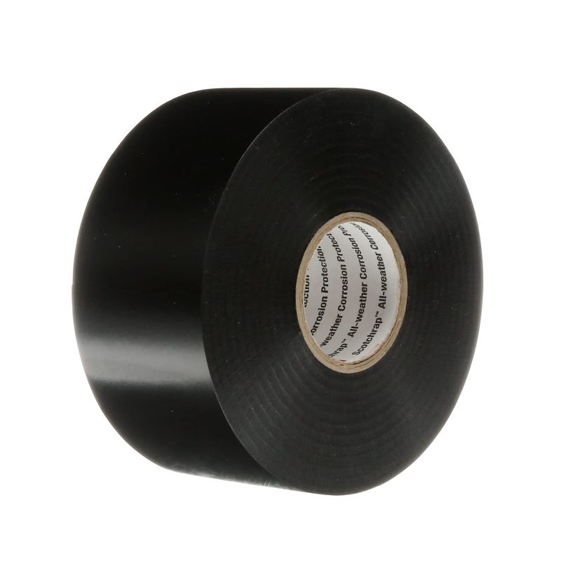 Photo 1 of 3M Scotchrap Vinyl Corrosion Protection Tape 50, Unprinted, 2 in x 100 ft, Black