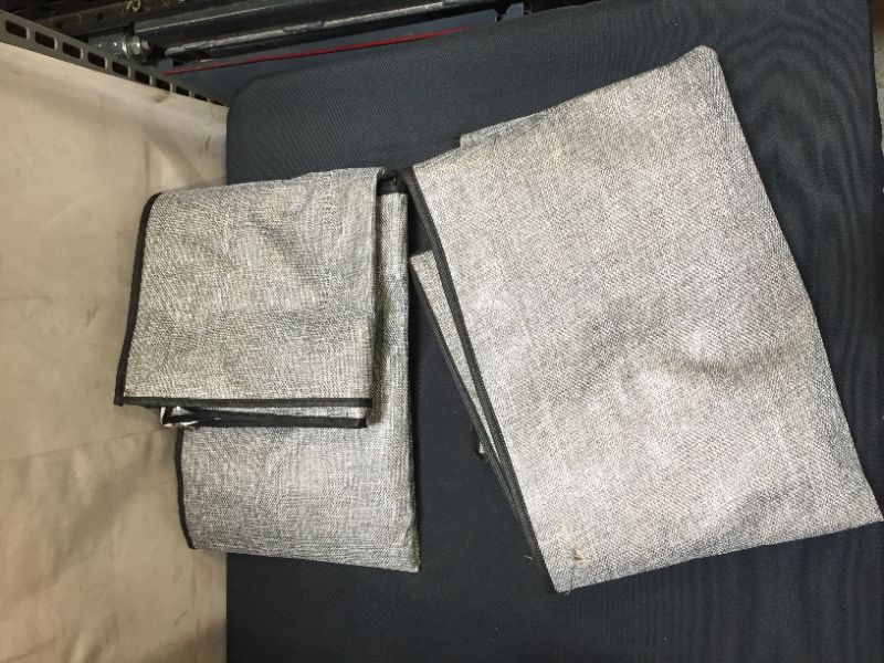 Photo 1 of 2 pcs storage bag organizer 39'' x 19'' inches grey color 