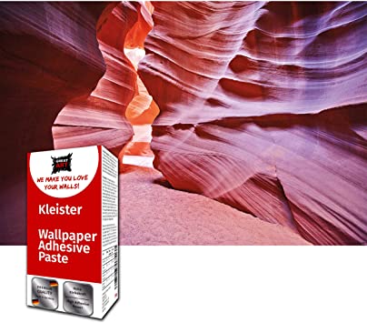 Photo 1 of Great Art Photo Wallpaper Antelope Canyon Decoration 210x140 cm / 82.7x55in – Desert USA Landscape Nature Rock Colorado River Arizona Corkscrew Mural – 5 Pieces Includes Paste
