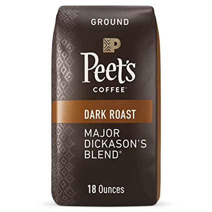 Photo 1 of Peet's Coffee, Dark Roast Ground Coffee - Major Dickason's Blend 18 Ounce Bag, Packaging May Vary
EXP 06/02/21