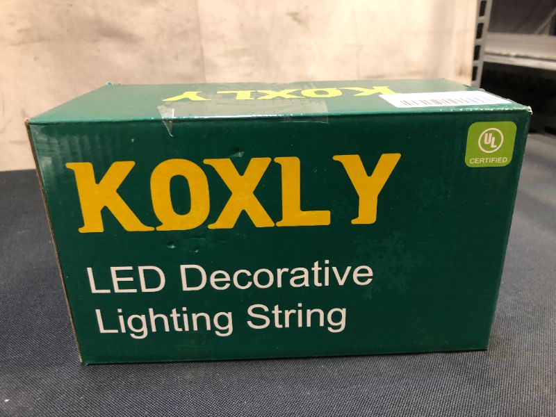 Photo 1 of Koxly Star String Lights 49 Ft 100 LED 8 Modes Plug in Twinkle Light with Remote Control Fairy Lights for Bedroom Indoor Outdoor Christmas Tree Room Decor Warm White and Cool White

