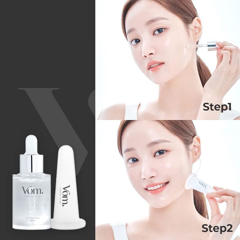 Photo 1 of  VOM Korean Facial Pentapeptide Serum 30ML with Cupping Massage Kit for Face V-line Improvement, Skin Firming, Anti Wrinkle, Saggy Face Skin Tightening
