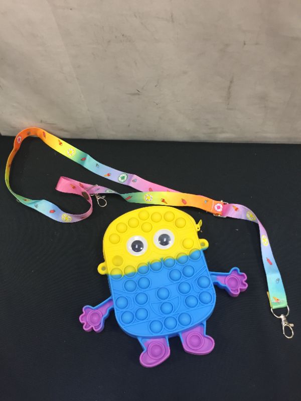 Photo 1 of purse bag for girl push bubble sensory bag (minion)