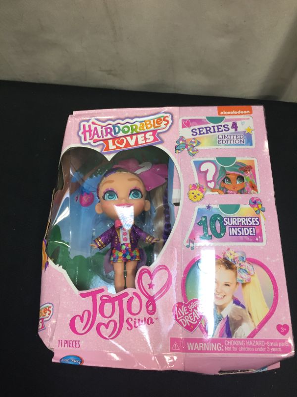 Photo 3 of Just Play JoJo Siwa Hairdorables Loves JoJo Candy Time Collectible Small Doll Kids Toys for Ages 3 up
