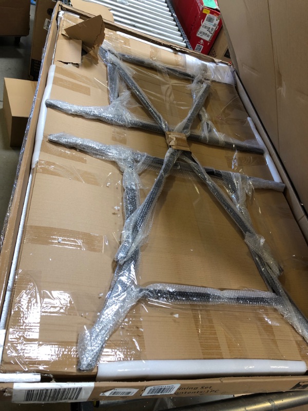 Photo 1 of Hanover Lavallette Tempered Glass Rectangular Dining Table,   -PART OF A 7 PIECE SET BUT ONLY HAVE THE TABLE-- TABLE IS COMPLETE 