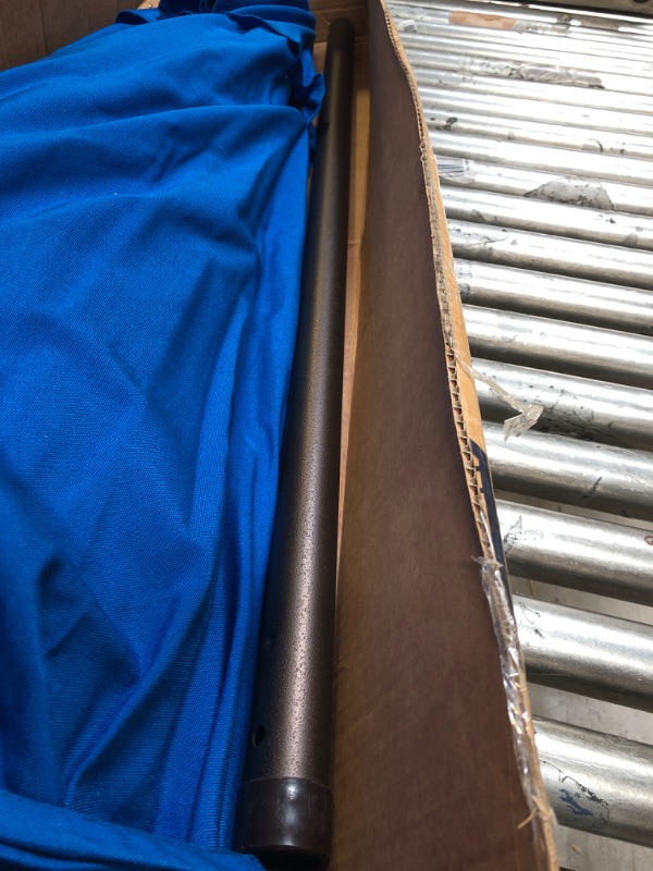 Photo 3 of GENERIC PATIO UMBRELLA -- BLUE AND BROWN --- NO BASE 