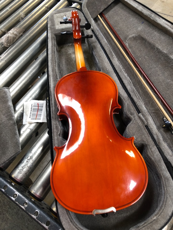 Photo 3 of Eastar 4/4 Violin Set Full Size Fiddle for Adults with Hard Case, Shoulder Rest, Rosin, Two Bows, Clip-on Tuner and Extra Strings?EVA-330