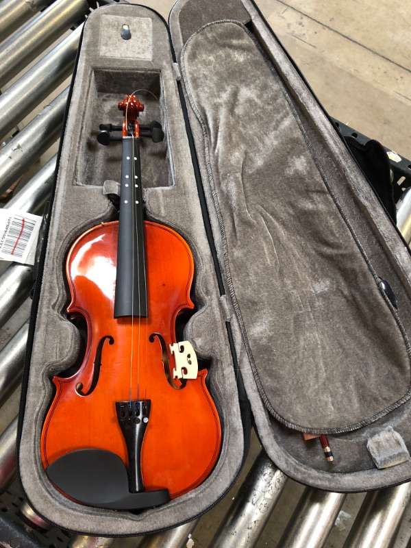 Photo 2 of Eastar 4/4 Violin Set Full Size Fiddle for Adults with Hard Case, Shoulder Rest, Rosin, Two Bows, Clip-on Tuner and Extra Strings?EVA-330