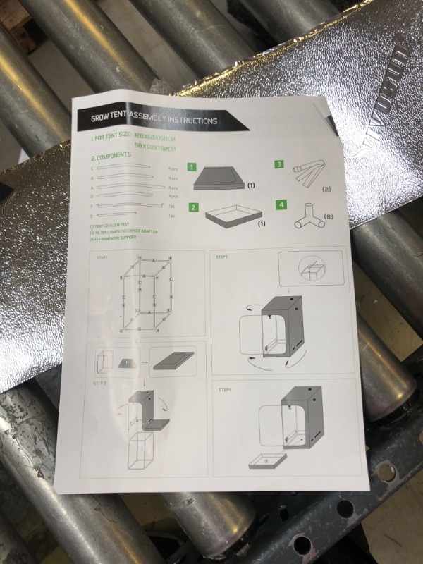 Photo 5 of 2 ft. x 4 ft. Black Grow Tent