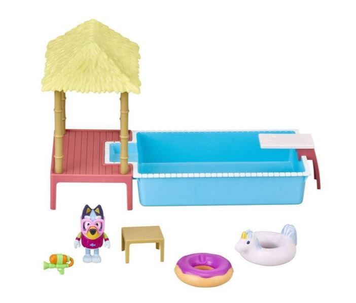 Photo 1 of Bluey Pool Time Playset -- 3 PACK -- BRAND NEW 