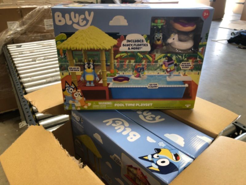 Photo 3 of Bluey Pool Time Playset -- 3 PACK -- BRAND NEW 