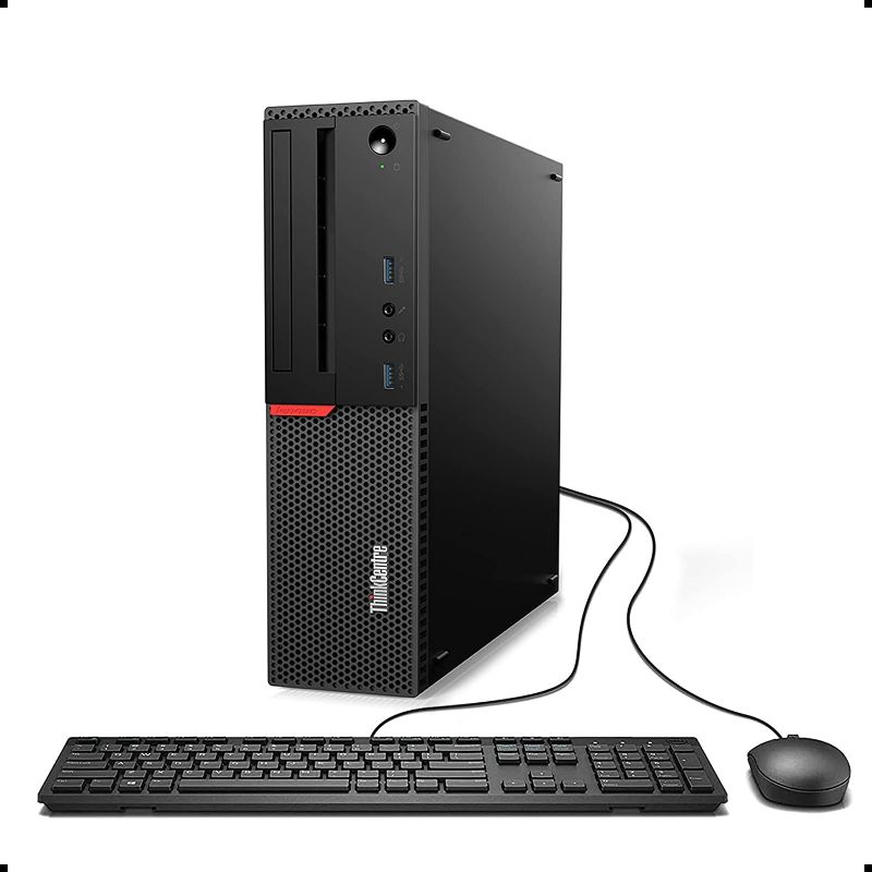 Photo 1 of Lenovo ThinkCentre M900 SFF Computer PC, Intel Quad Core i5-6500 up to 3.6GHZ, 16GB DDR4 RAM, 256GB Solid State Drive, DVDRW, 4K Support, DP, VGA,Windows 10 Pro 64 Bit English/Spanish/French(Renewed)
